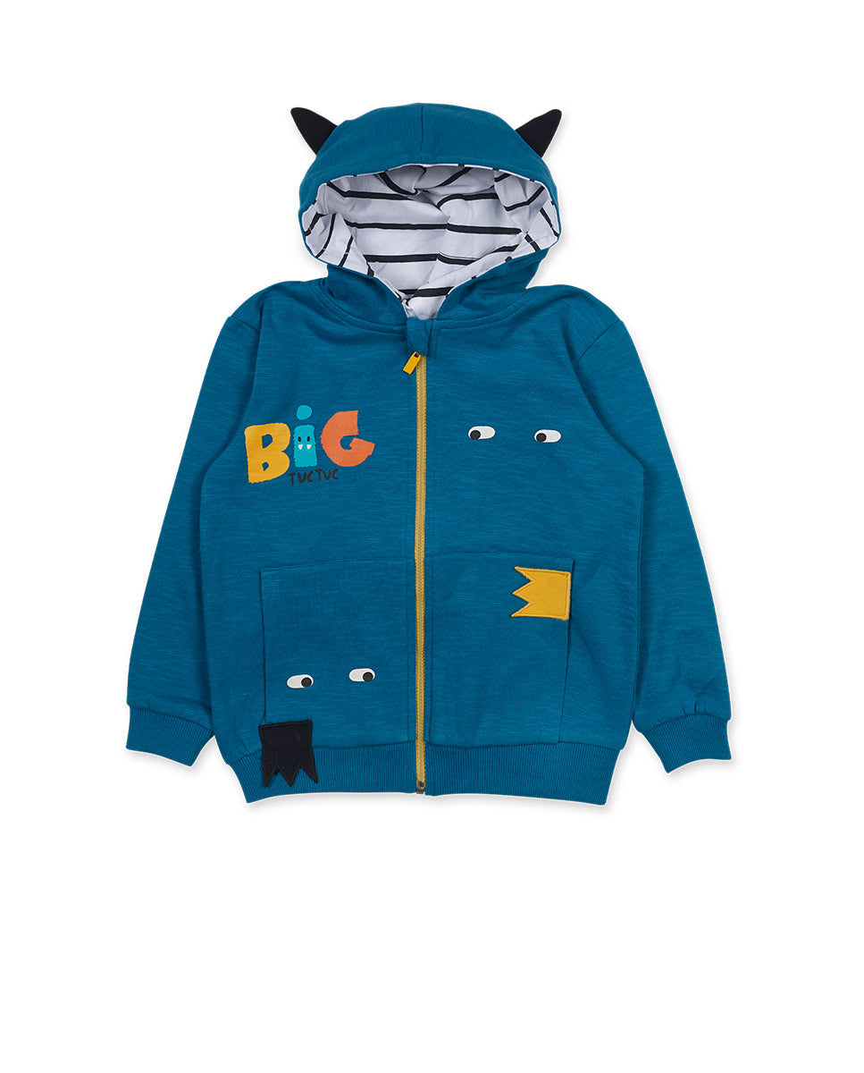 Chaqueta felpa azul niño Big Hugs