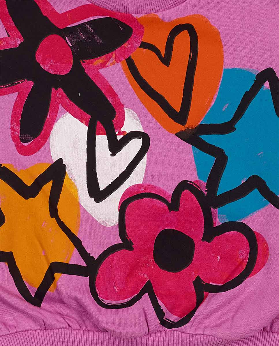 Conjunto felpa rosa niña Big Hugs