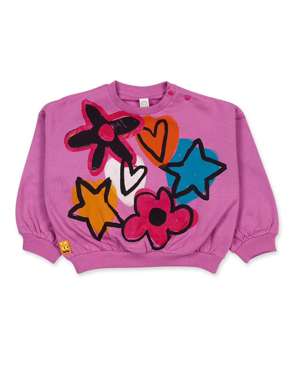 Sudadera felpa rosa niña Big Hugs