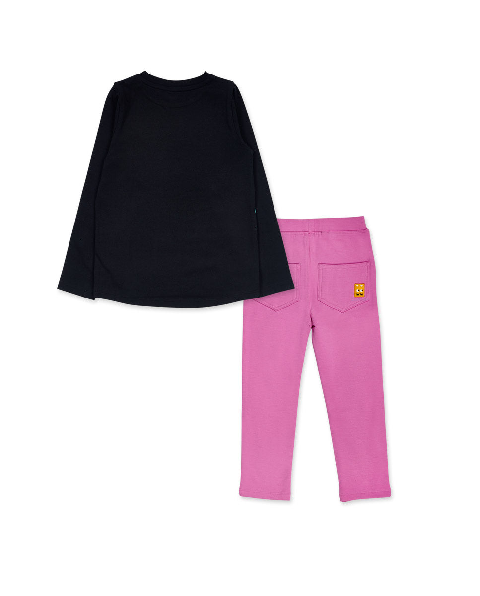 Conjunto punto rosa niña Big Hugs