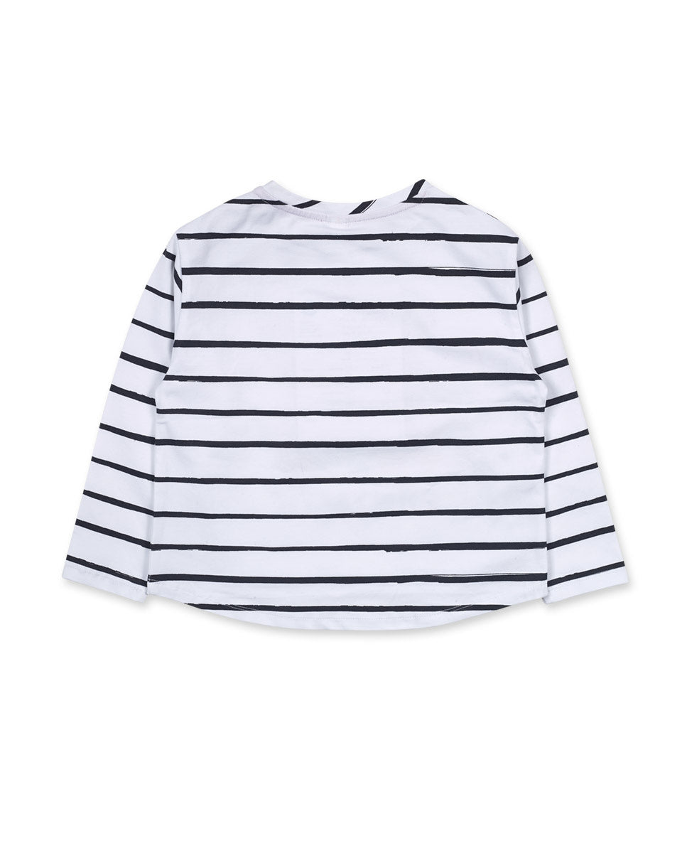 Camiseta punto blanco niña Big Hugs