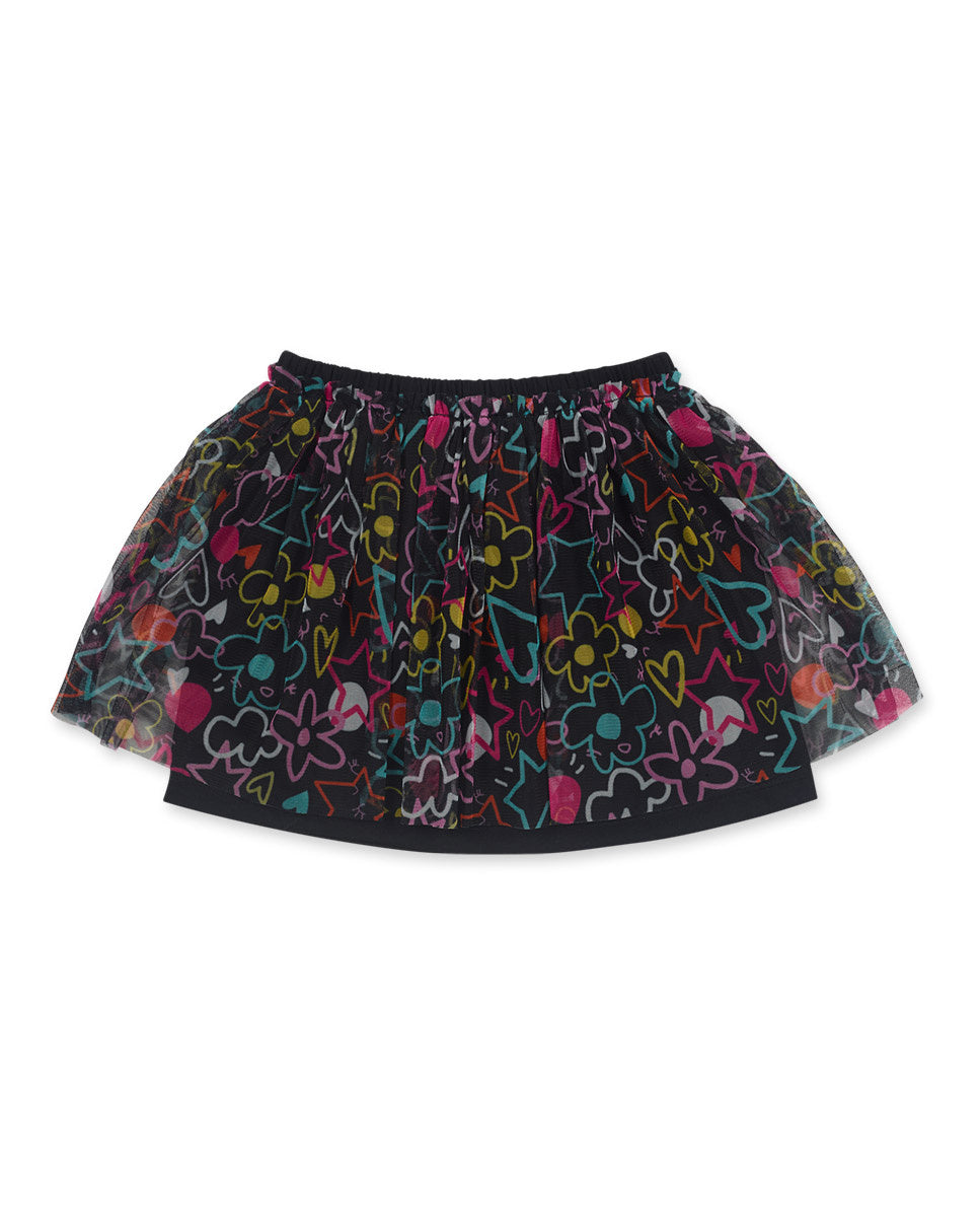 Falda fantasía negro niña Big Hugs
