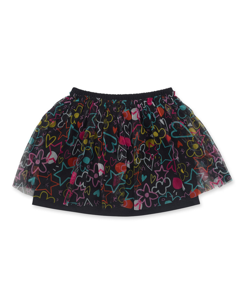 Falda fantasía negro niña Big Hugs