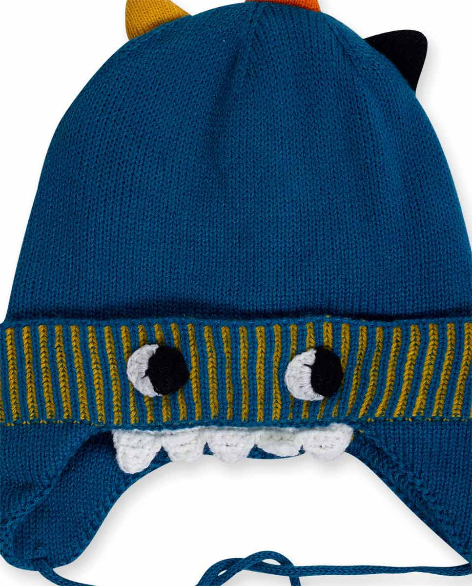 Gorro y cuello tricot azul niño Big Hugs