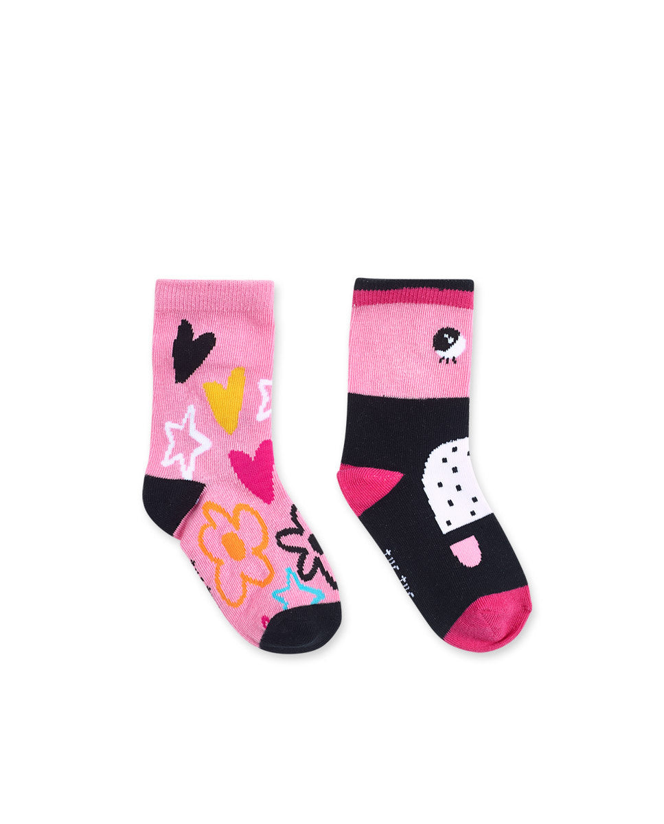 Set 2 calcetines rosa niña Big Hugs