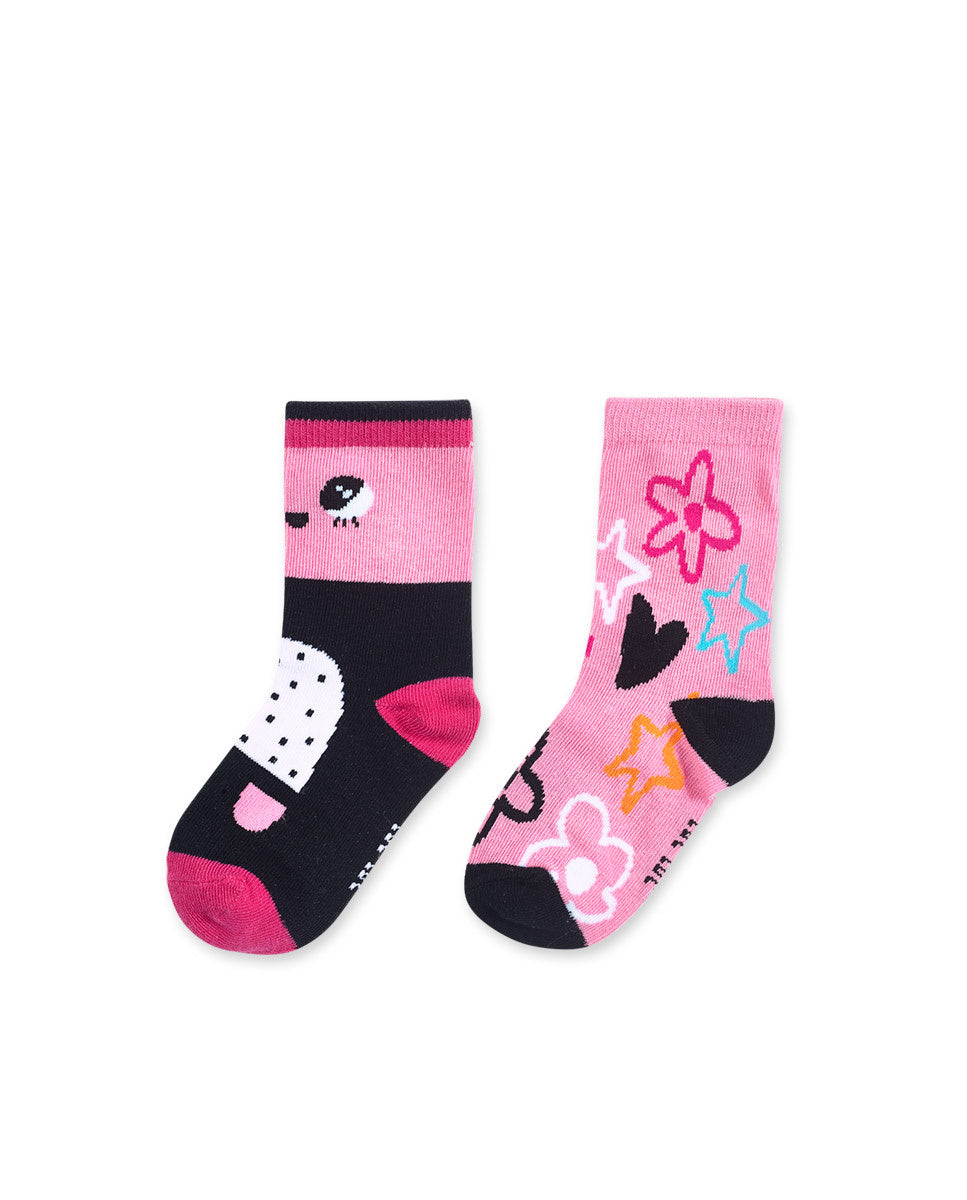 Set 2 calcetines rosa niña Big Hugs