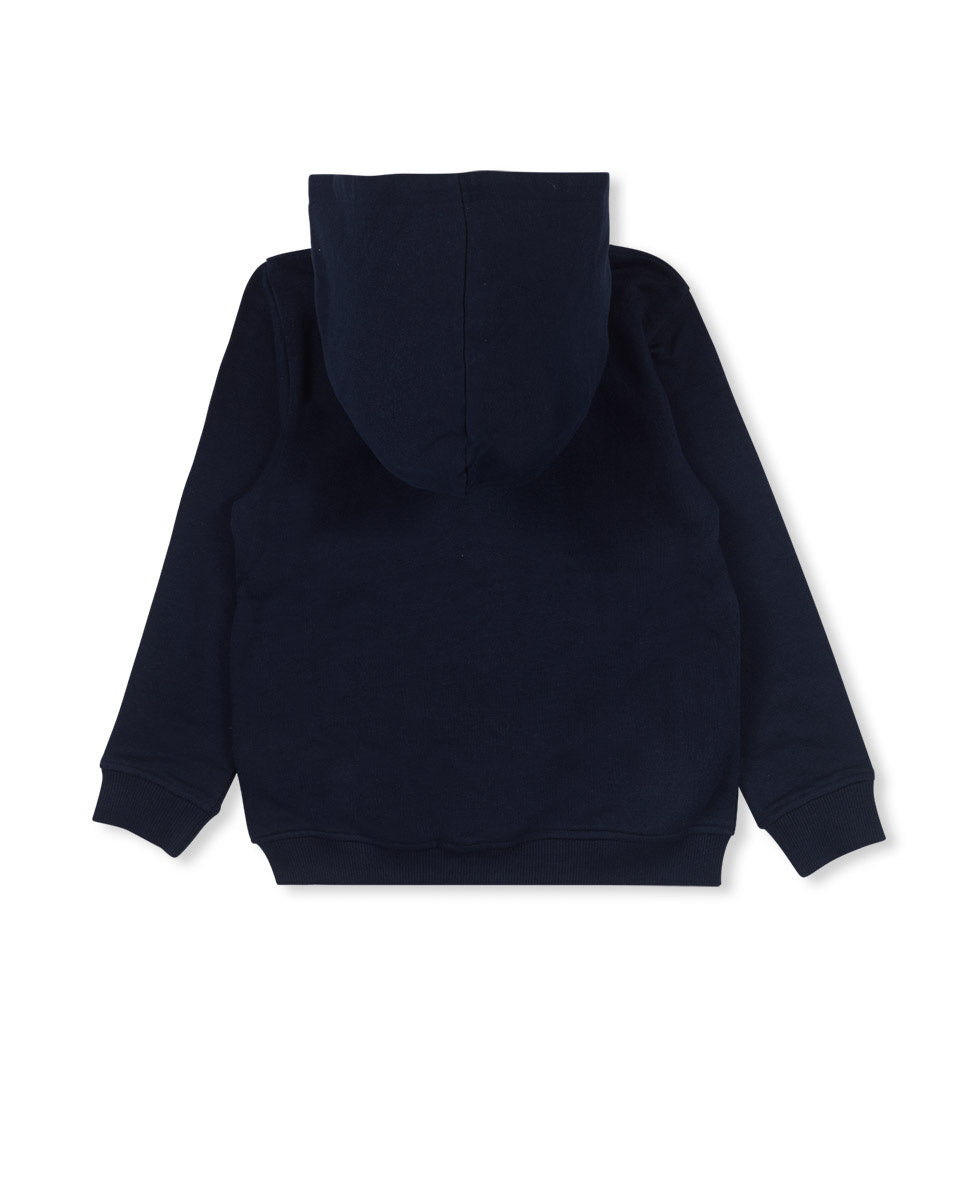 Chaqueta felpa azul niño Road to Adventure