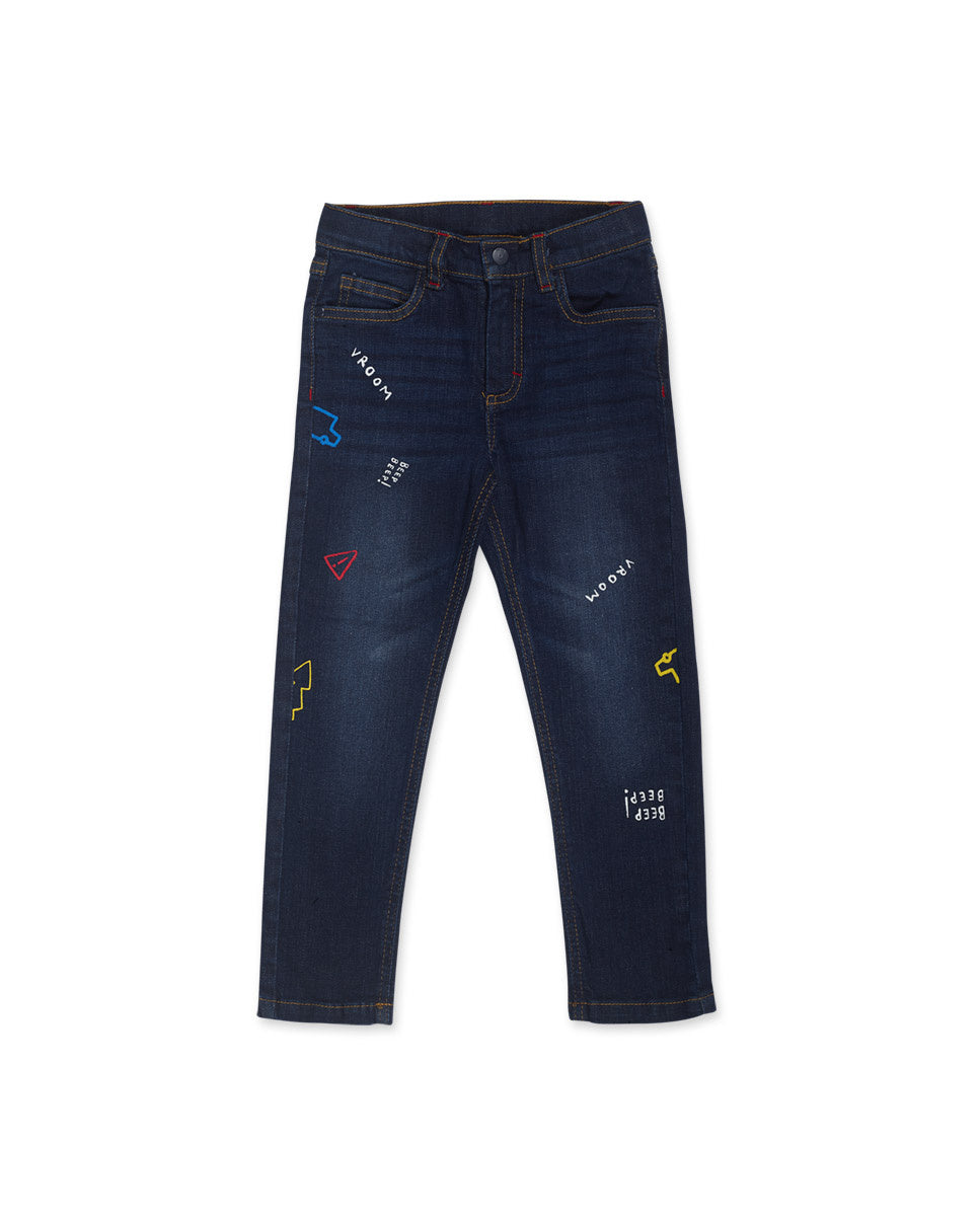 Pantalón denim azul niño Road to Adventure