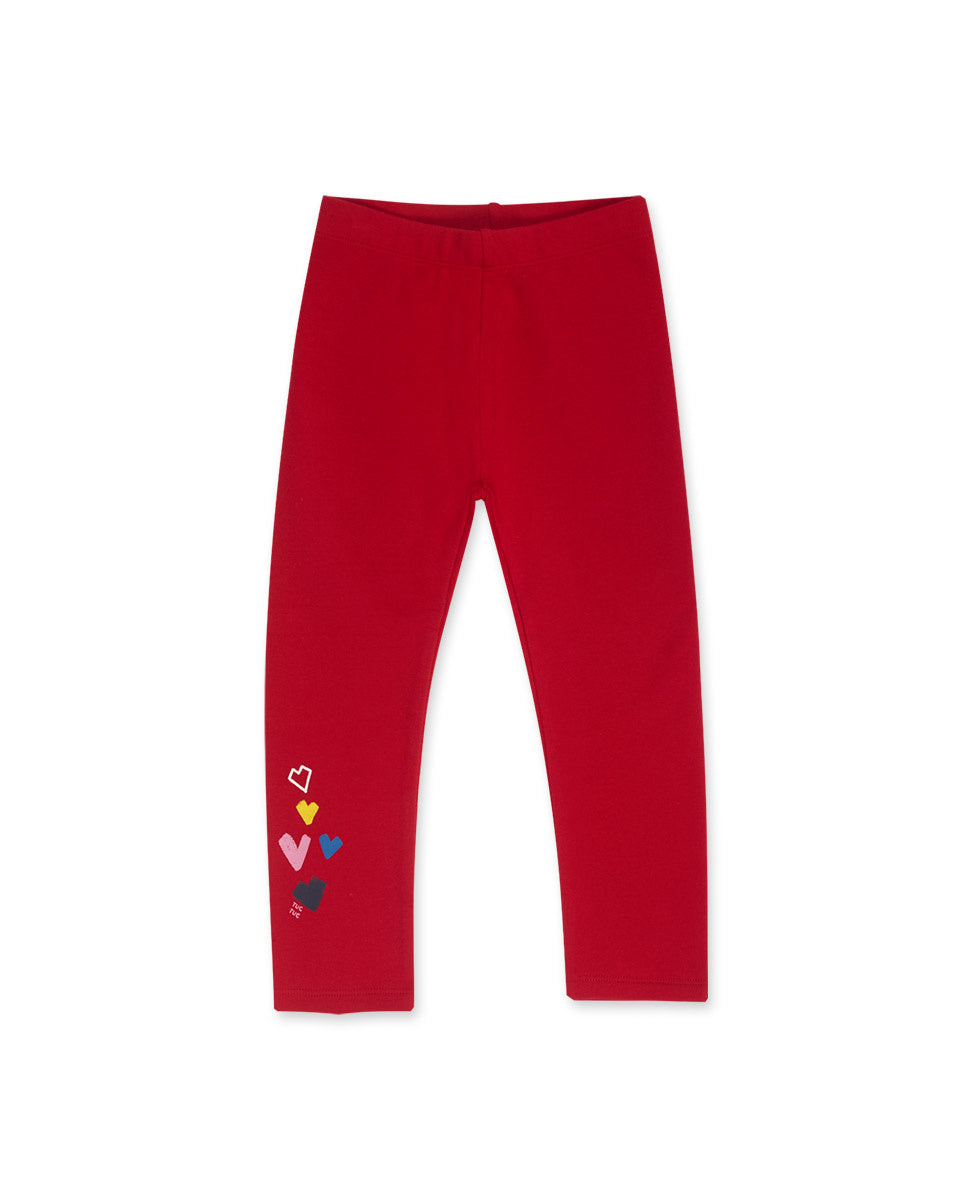 Legging felpa rojo niña Road to Adventure