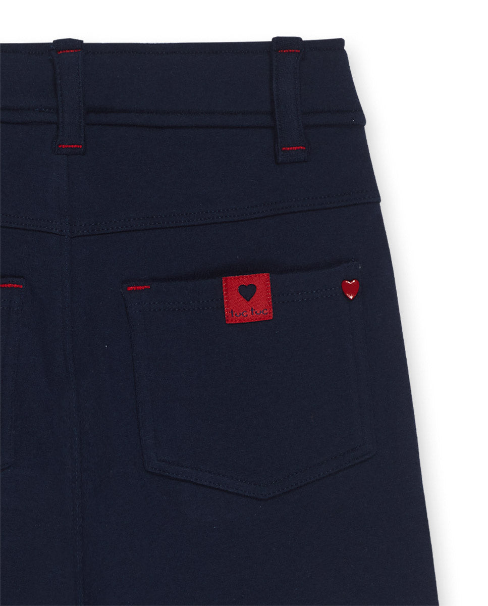 Legging punto azul de niña Road to Adventure