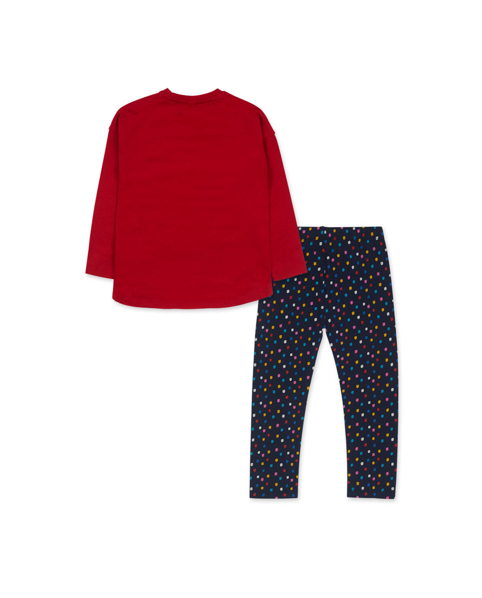 Conjunto punto rojo niña Road to Adventure