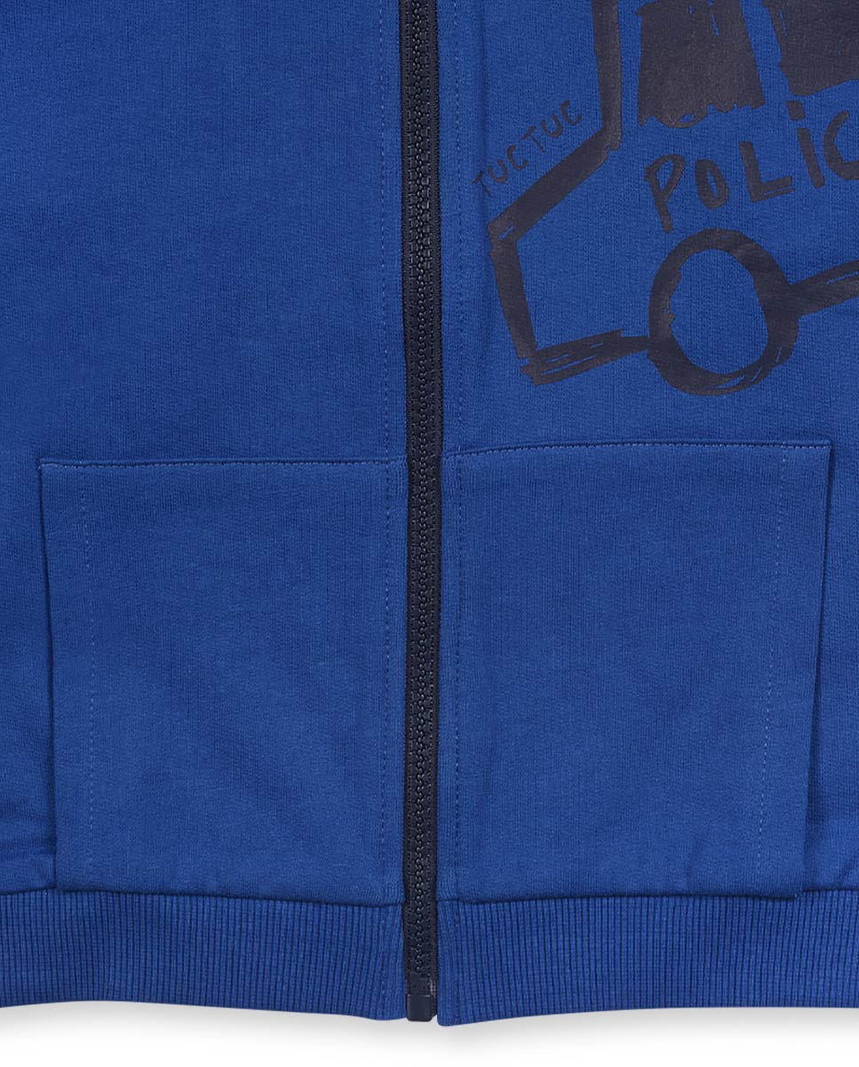 Chaqueta felpa azul niña Road to Adventure