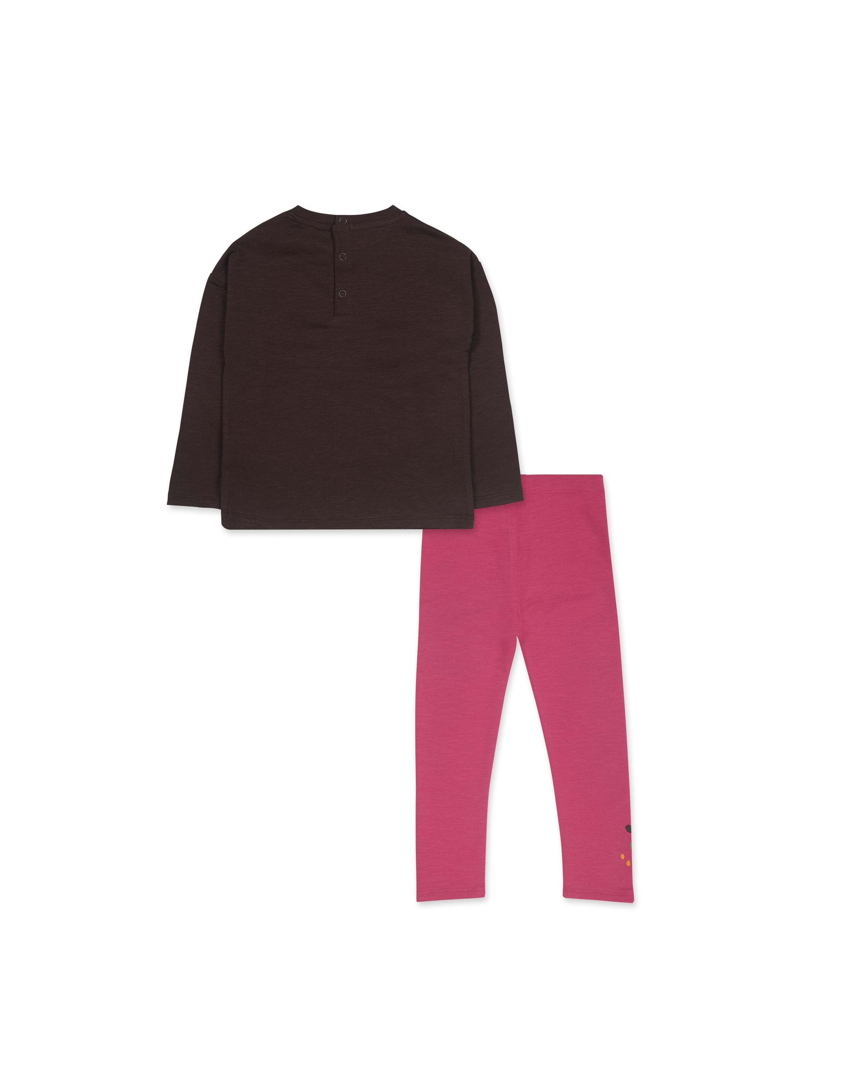 Conjunto felpa rosa de niña My Troop