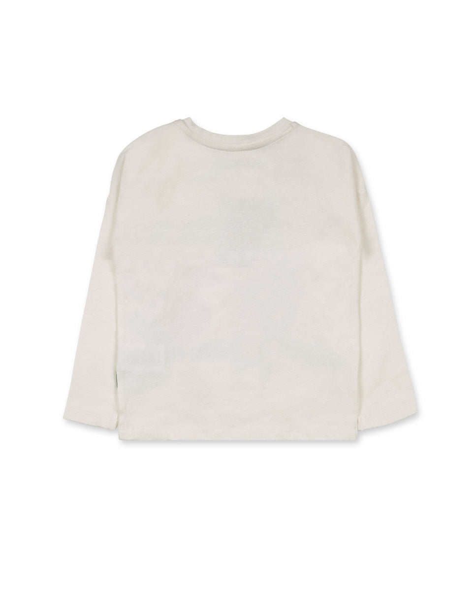 Camiseta punto blanco niña My Troop