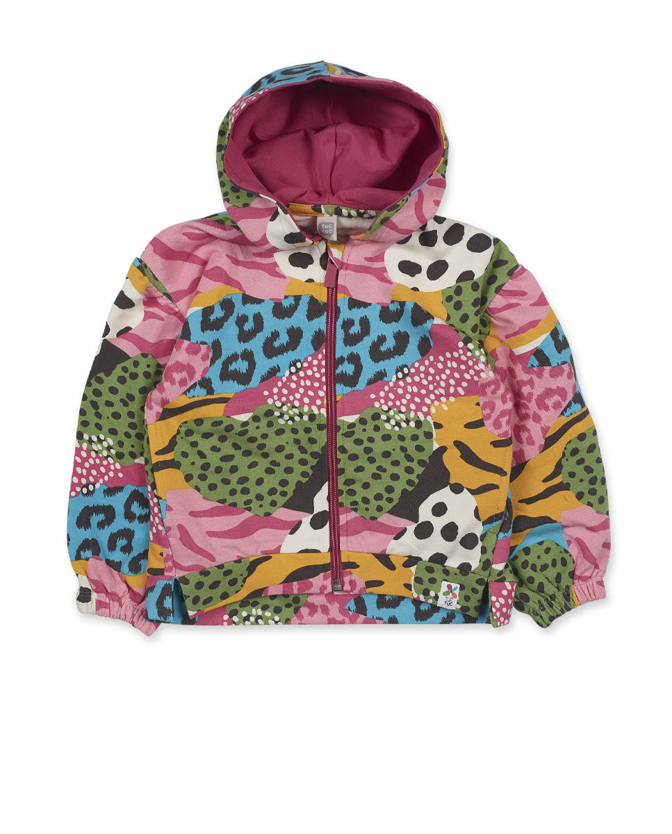 Chaqueta felpa rosa niña My Troop