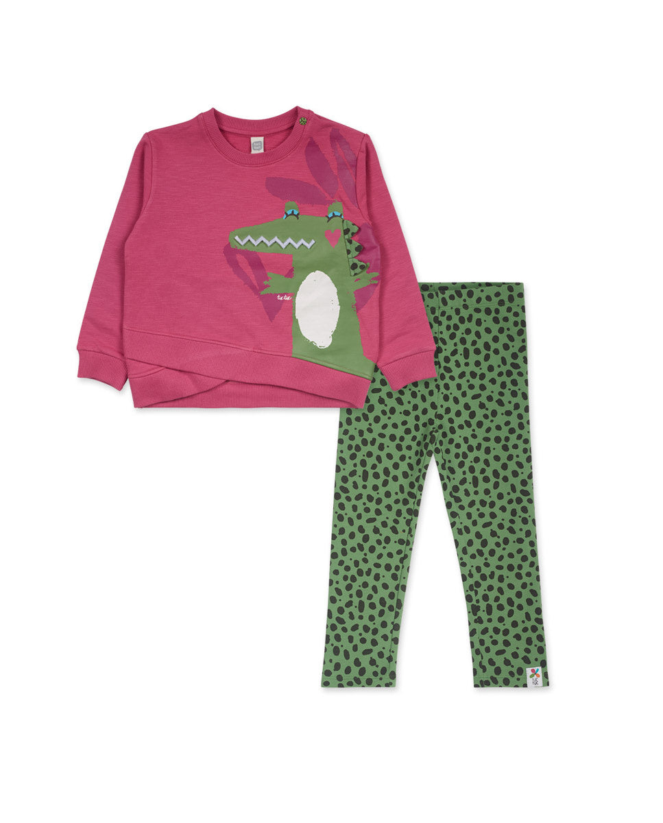 Conjunto felpa rosa niña My Troop