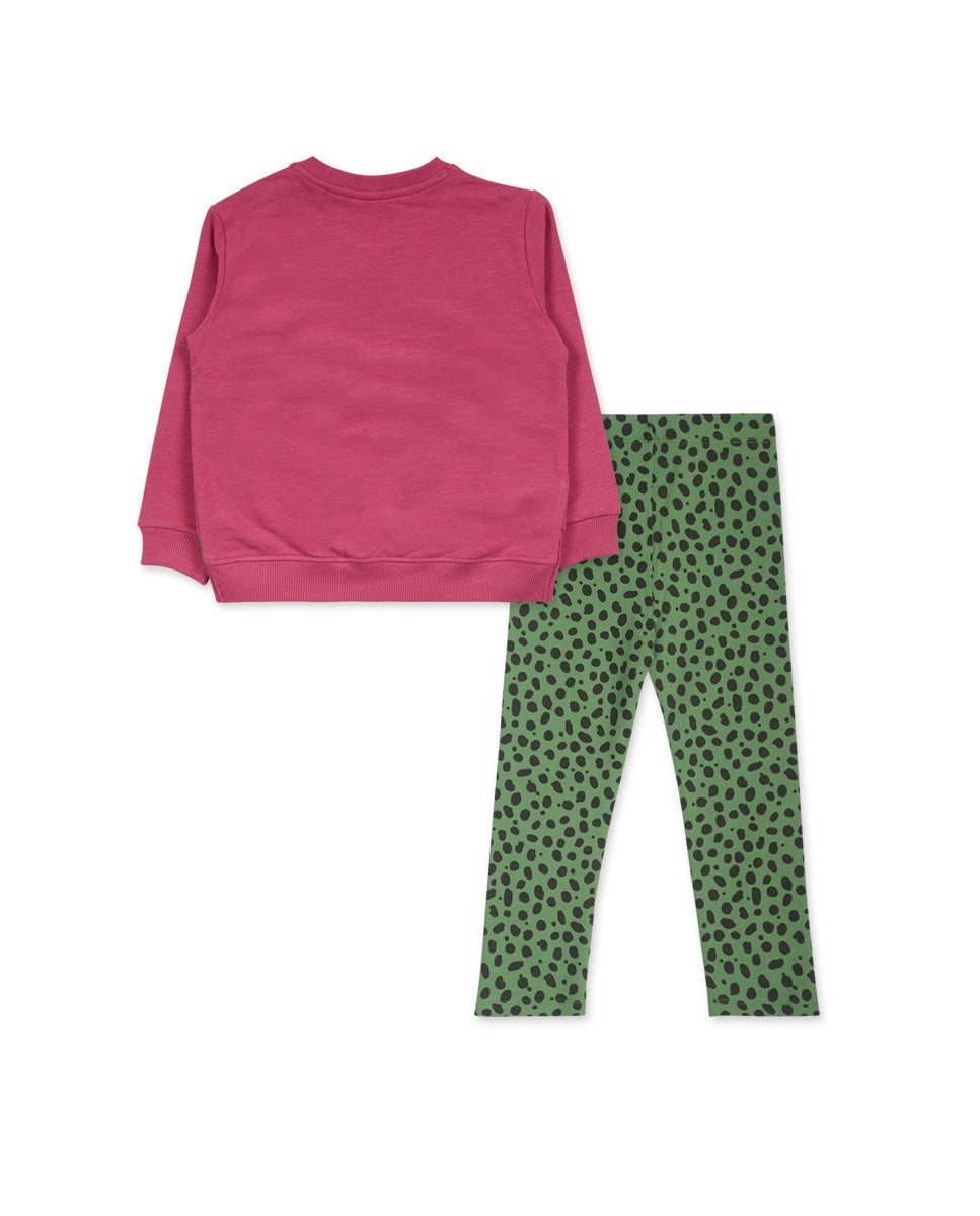 Conjunto felpa rosa niña My Troop