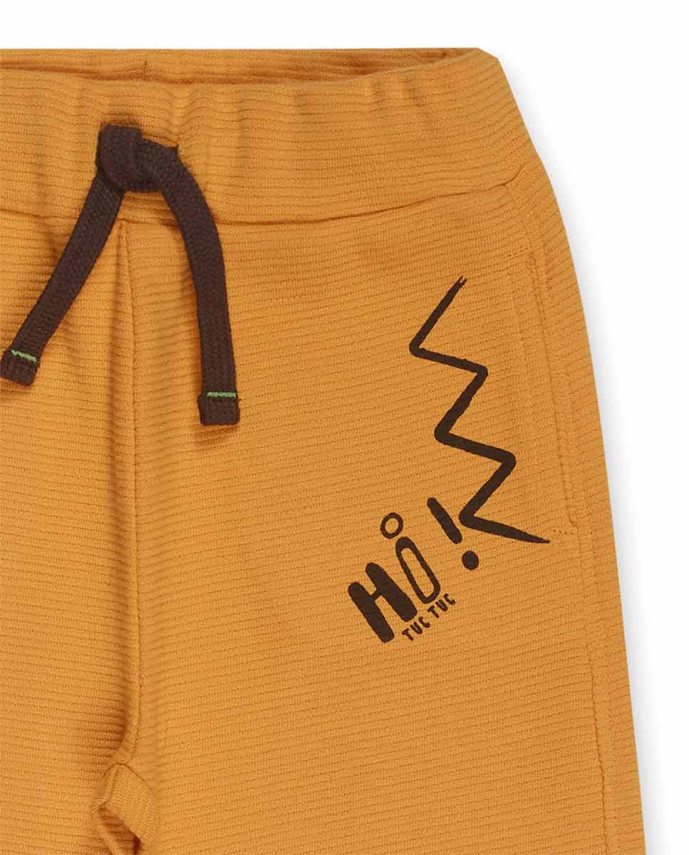 Pantalón punto fantasía amarillo niño My Troop