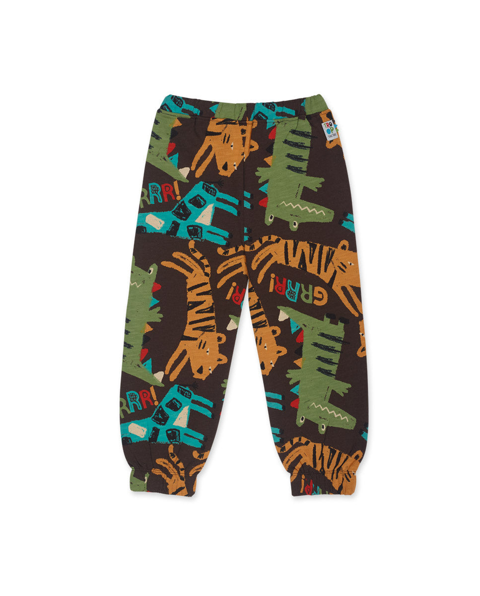 Pantalón felpa marrón de niño My Troop
