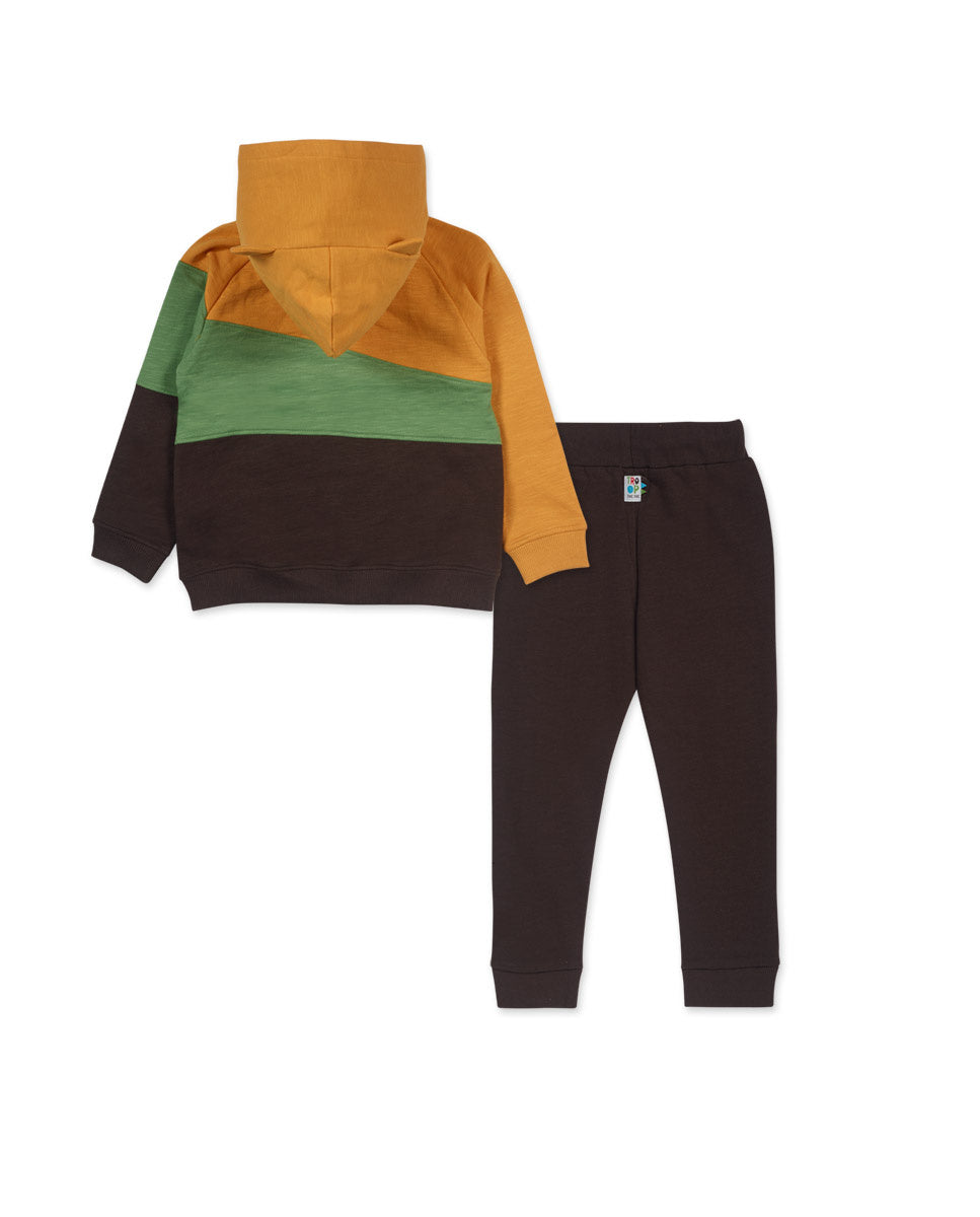 Conjunto felpa marrón niño My Troop