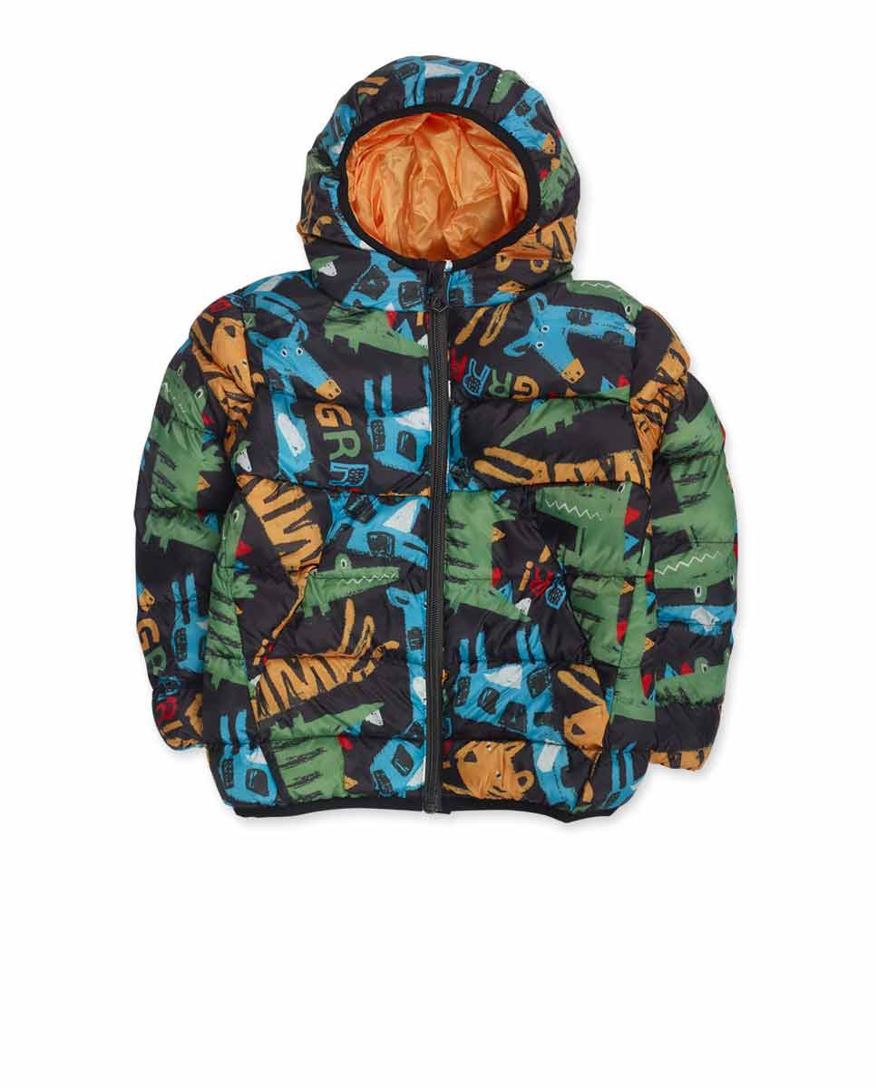 Parka acolchada marrón niño My Troop