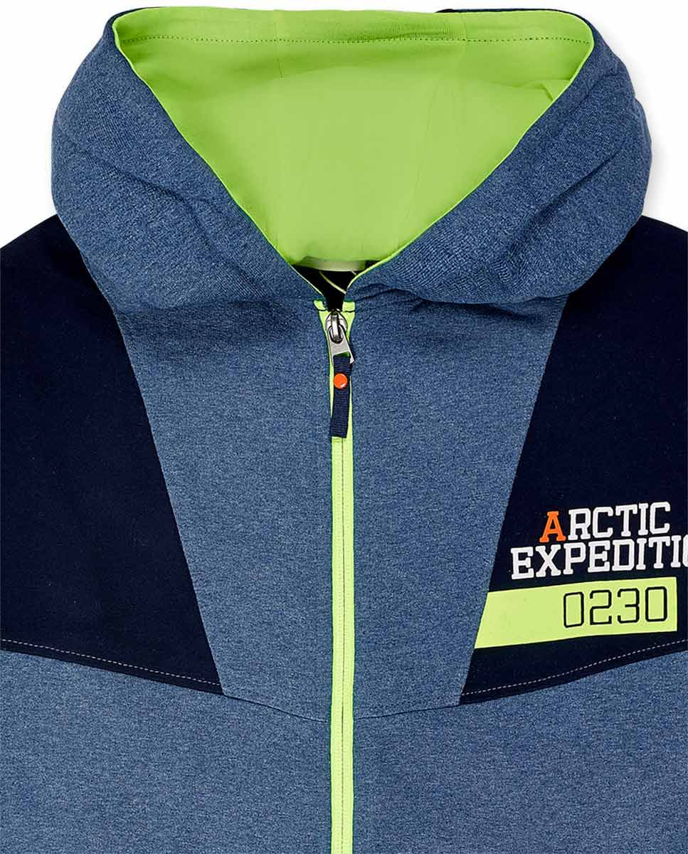 Chaqueta felpa azul niño Ocean Mistery