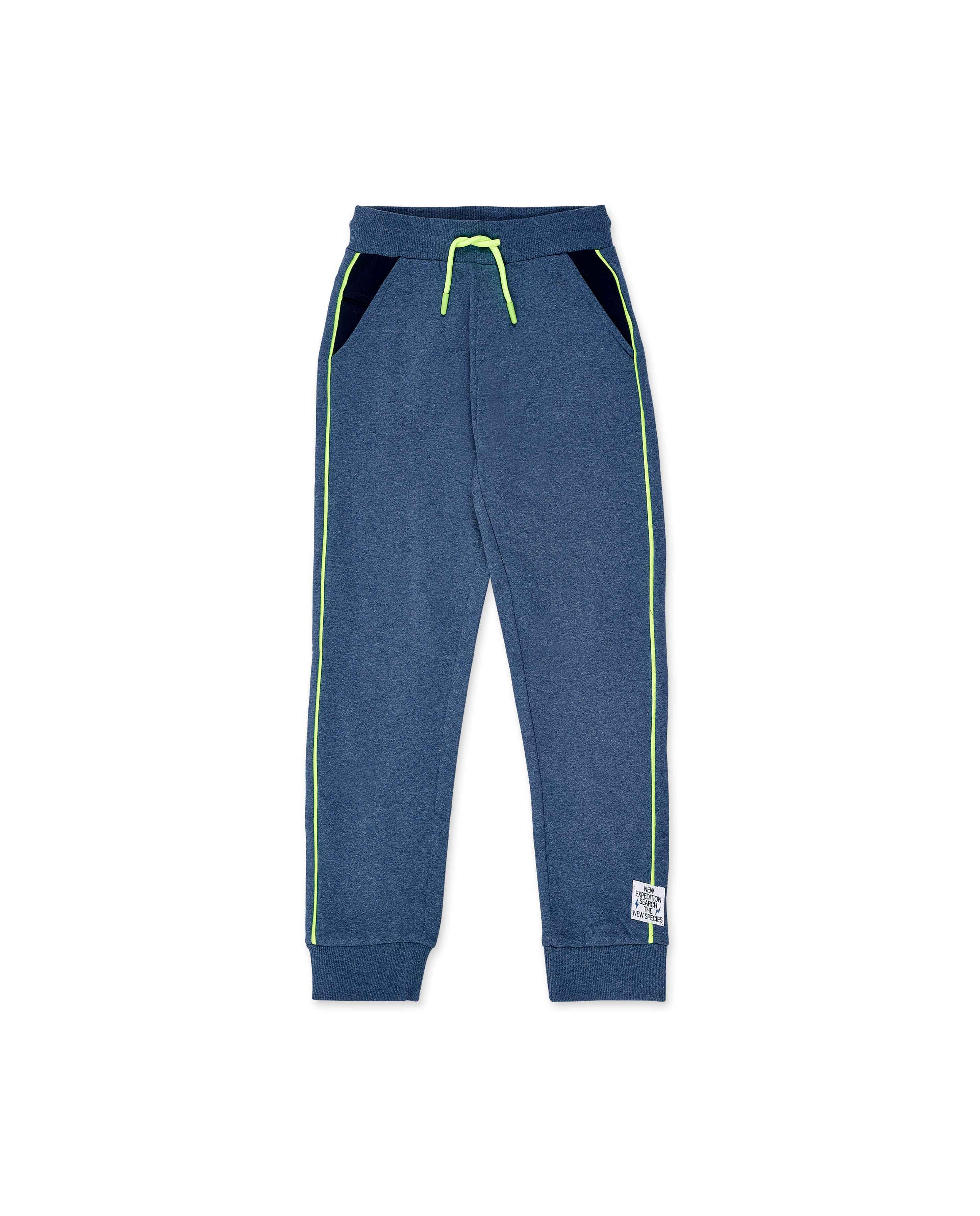 Pantalón felpa azul niño Ocean Mistery