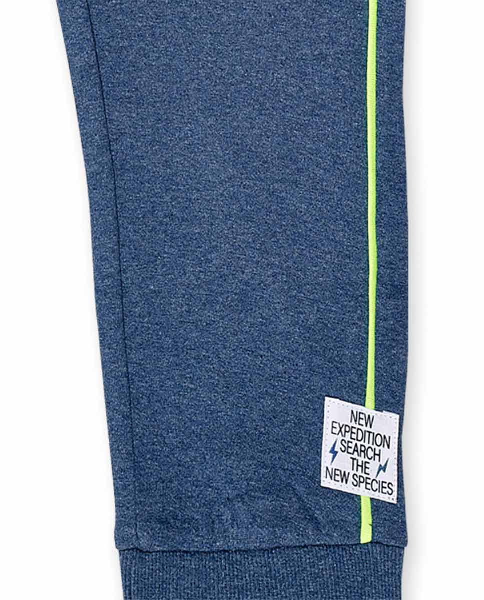 Pantalón felpa azul niño Ocean Mistery