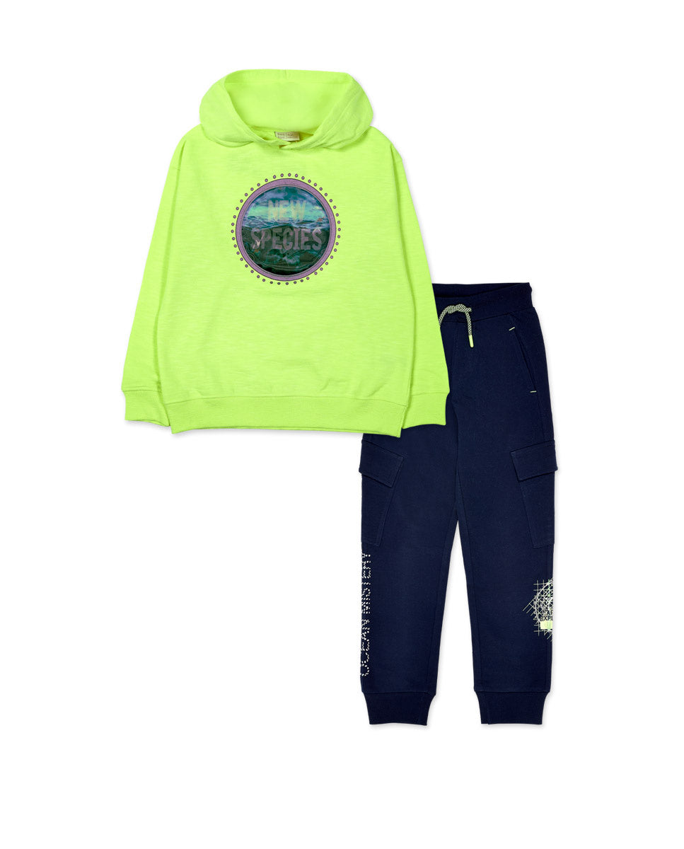 Conjunto felpa amarillo azul niño Ocean Mistery