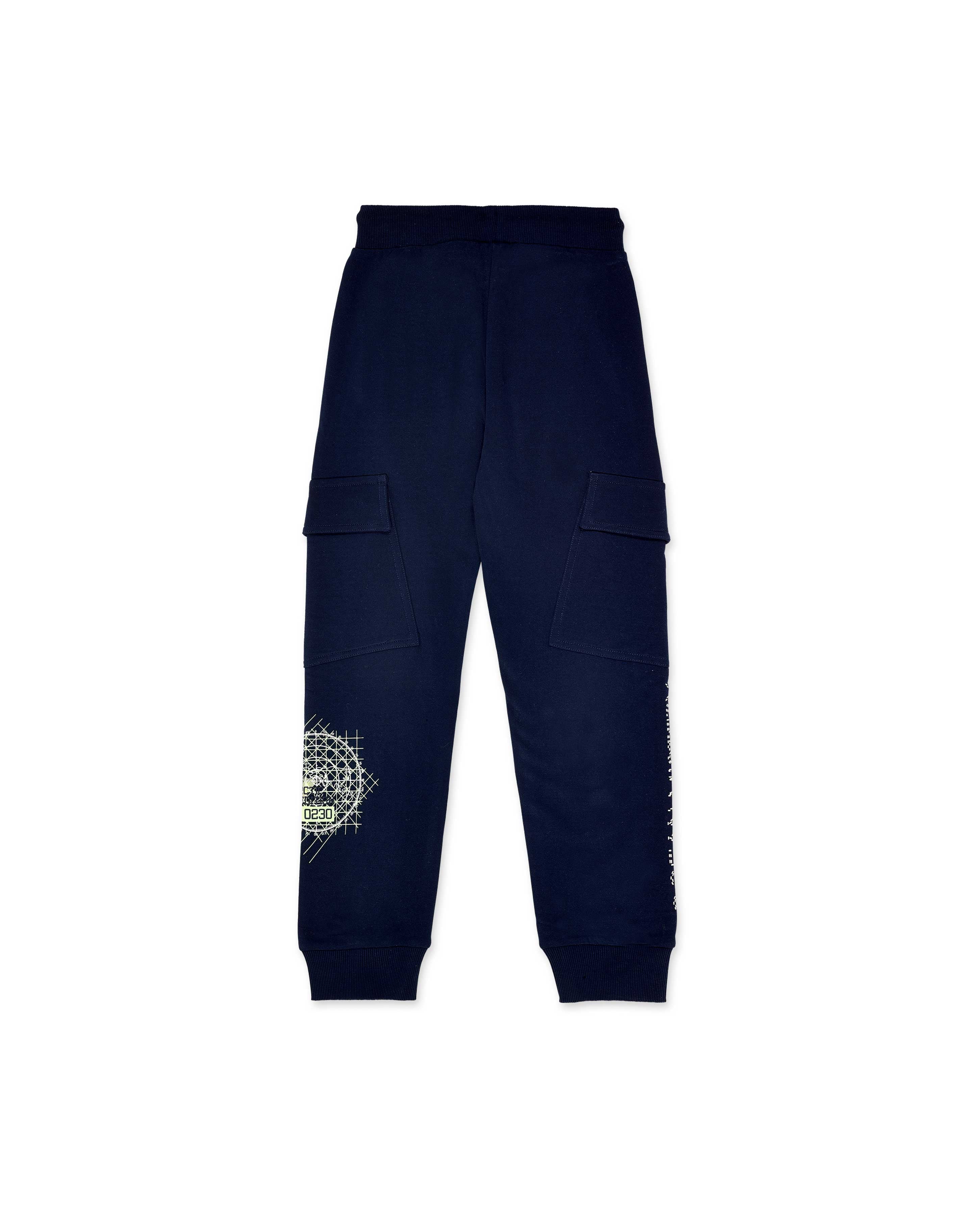 Pantalón felpa azul bolsillos niño Ocean Mistery