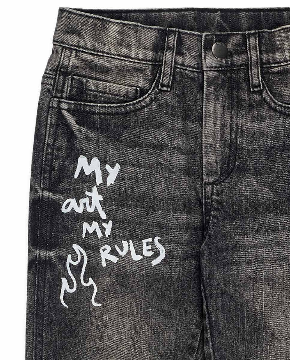 Pantalón denim gris niño The New Artists