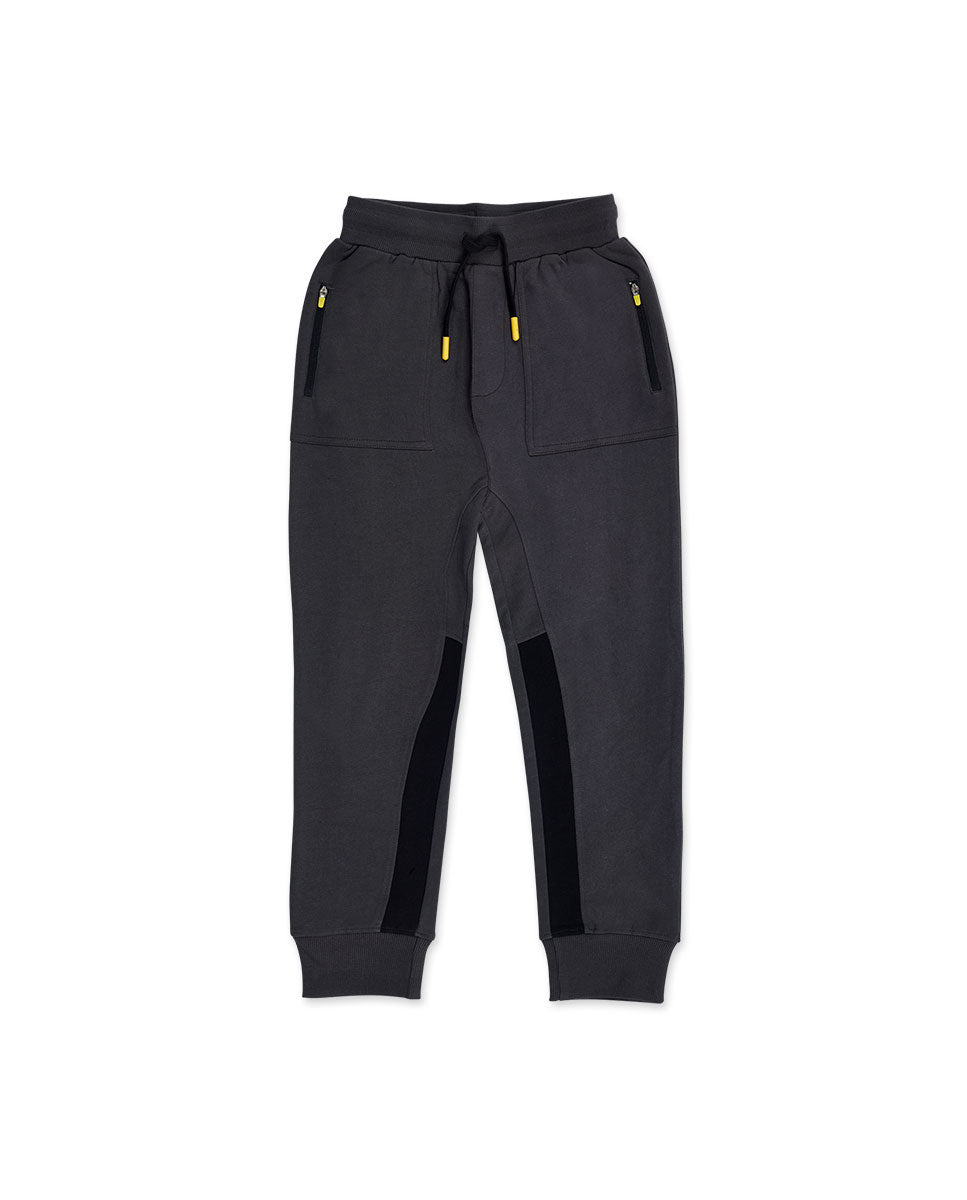 Pantalón felpa gris oscuro niño The New Artists