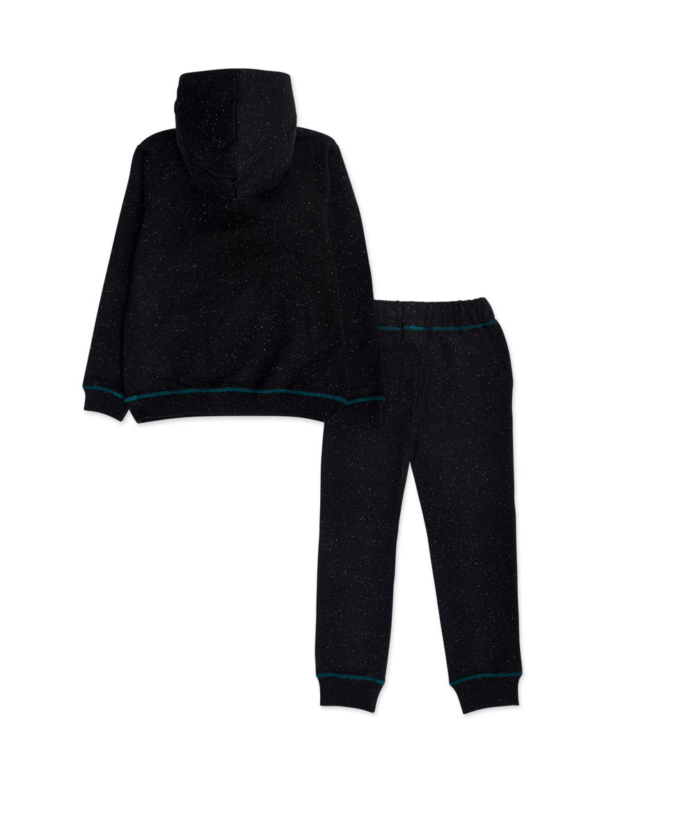 Conjunto felpa negro niño New Era
