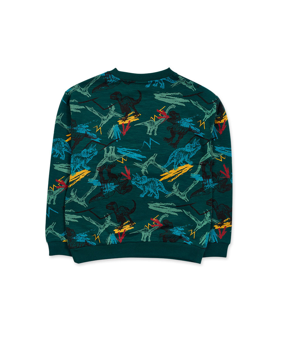 Sudadera felpa verde niño New Era