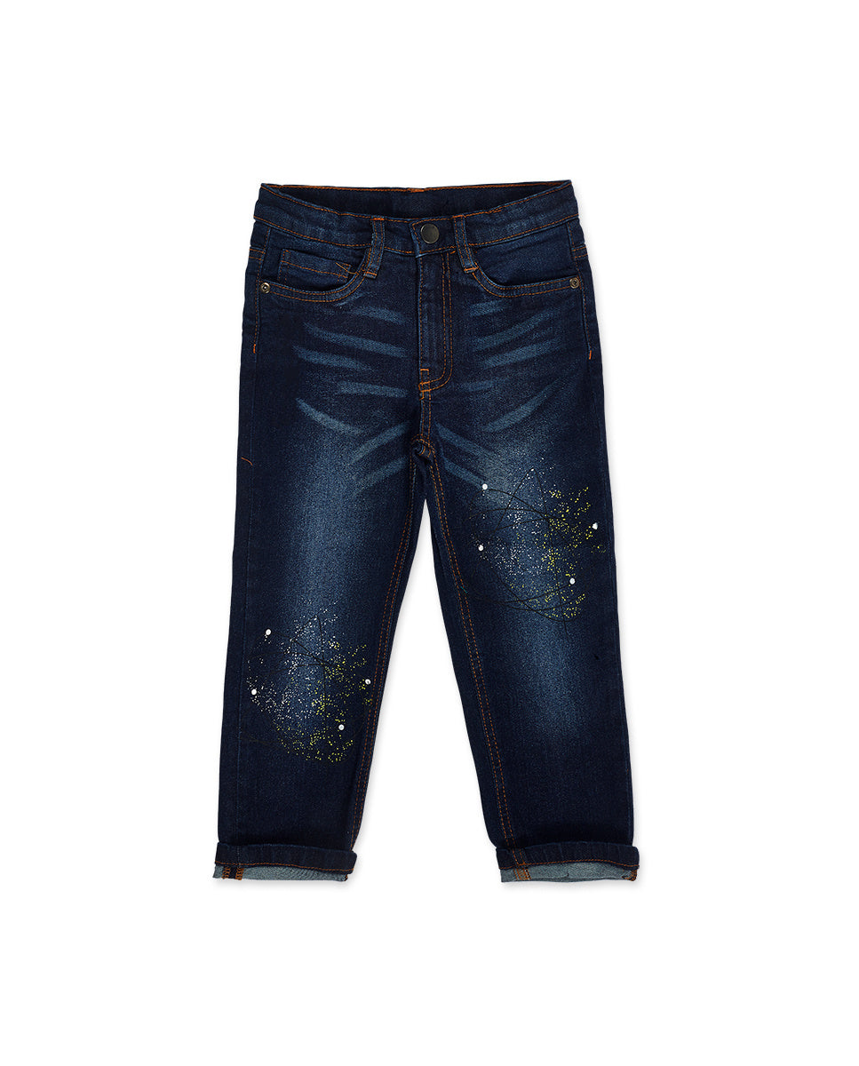Pantalón denim azul niño New Era
