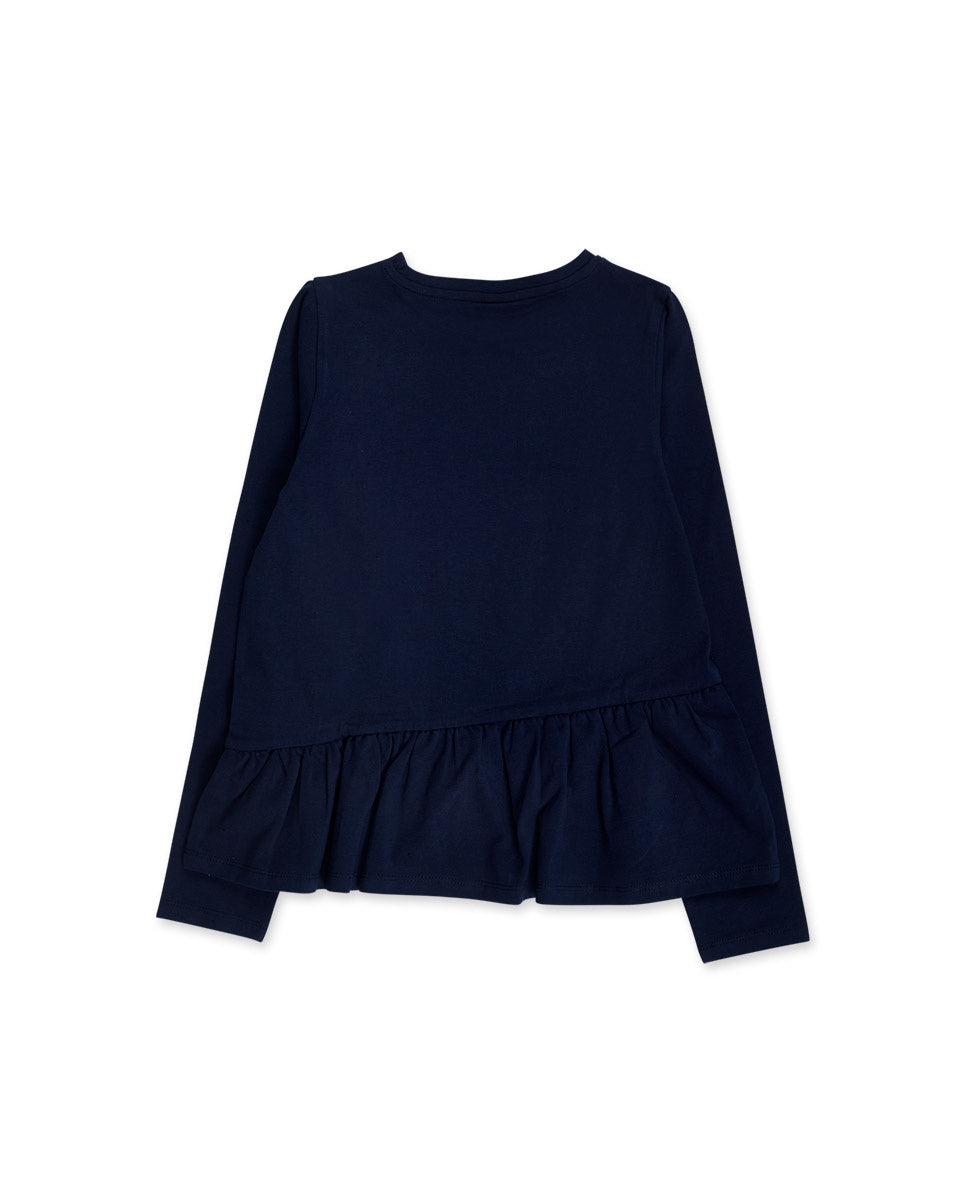 Camiseta punto azul niña Fav Things