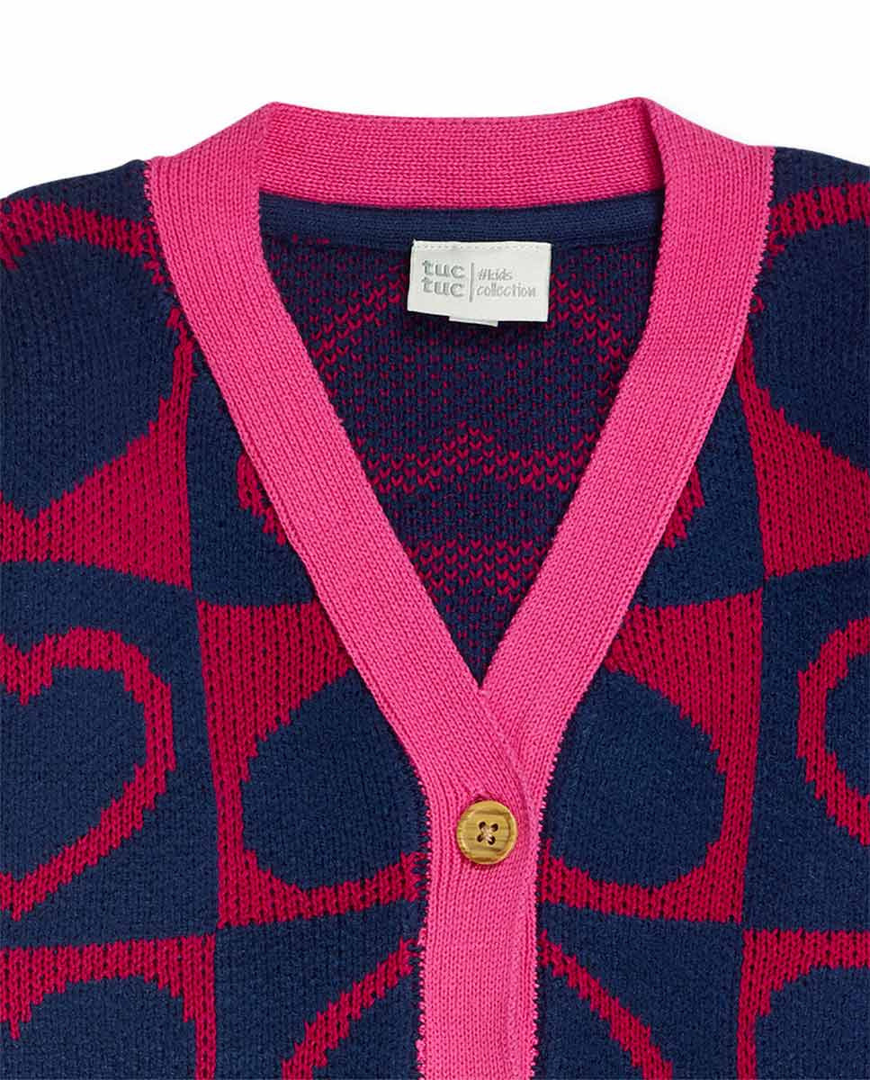 Chaqueta tricot azul niña Fav Things