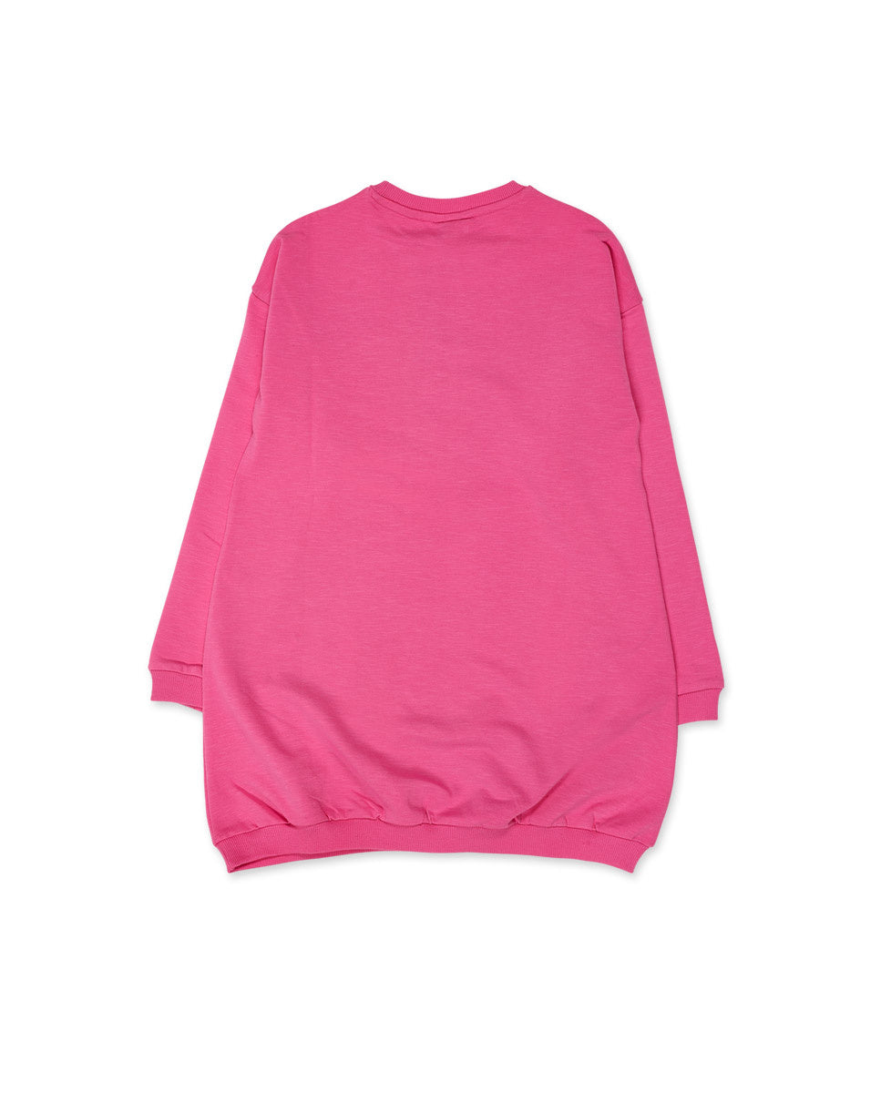 Vestido felpa rosa niña Fav Things