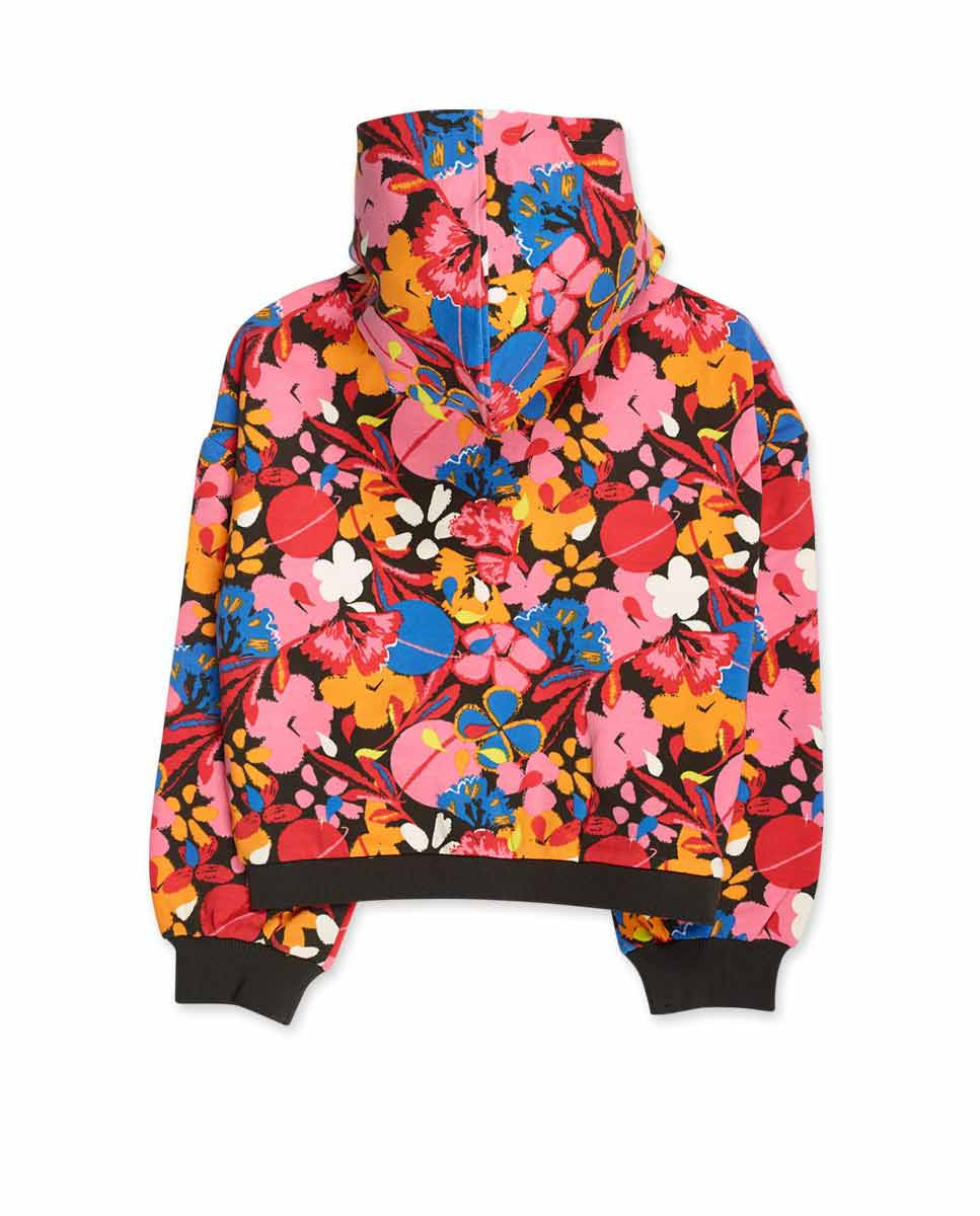 Chaqueta felpa estampado niña Natural Planet