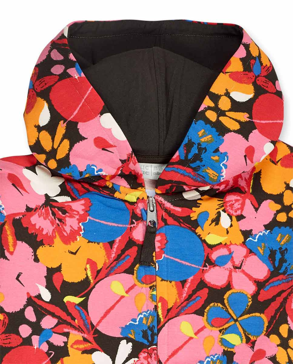 Chaqueta felpa estampado niña Natural Planet