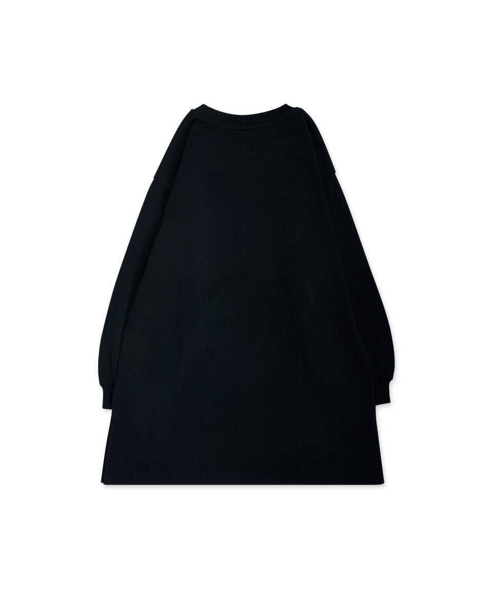 Vestido felpa negro niña K-Pop