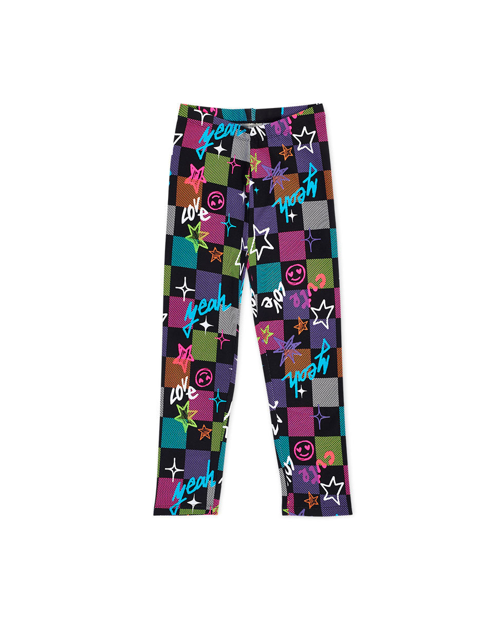 Leggings punto cuadros niña K-Pop