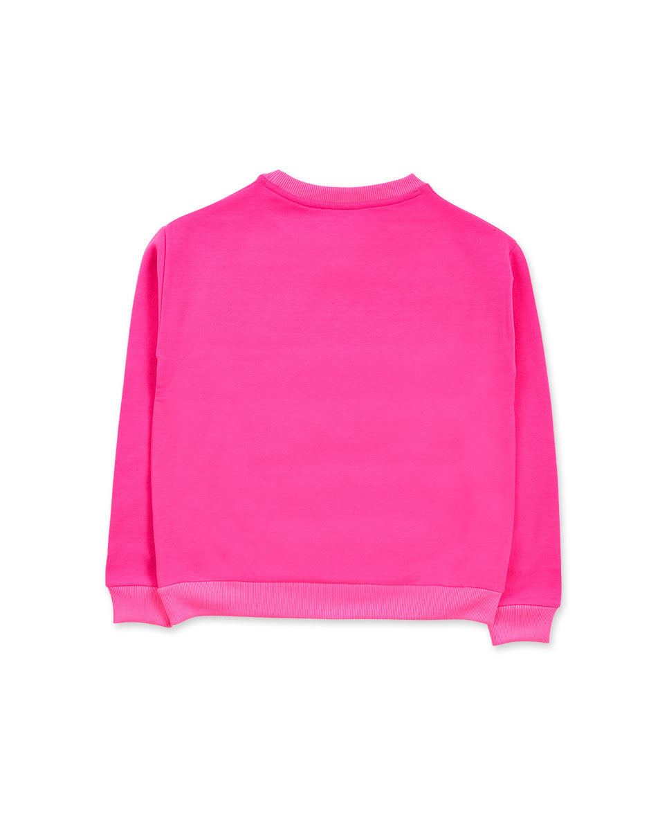 Sudadera felpa fucsia niña K-Pop