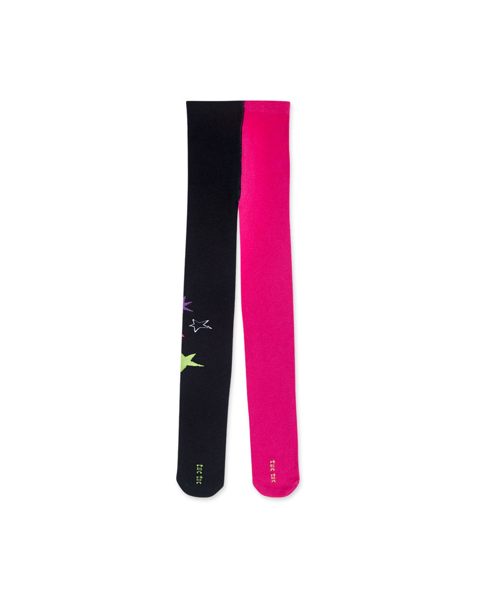Leotardos fucsia negro niña K-Pop