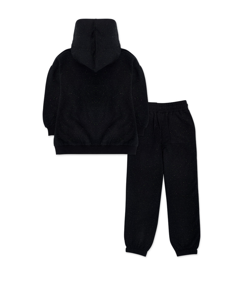 Conjunto felpa negro niña K-Pop