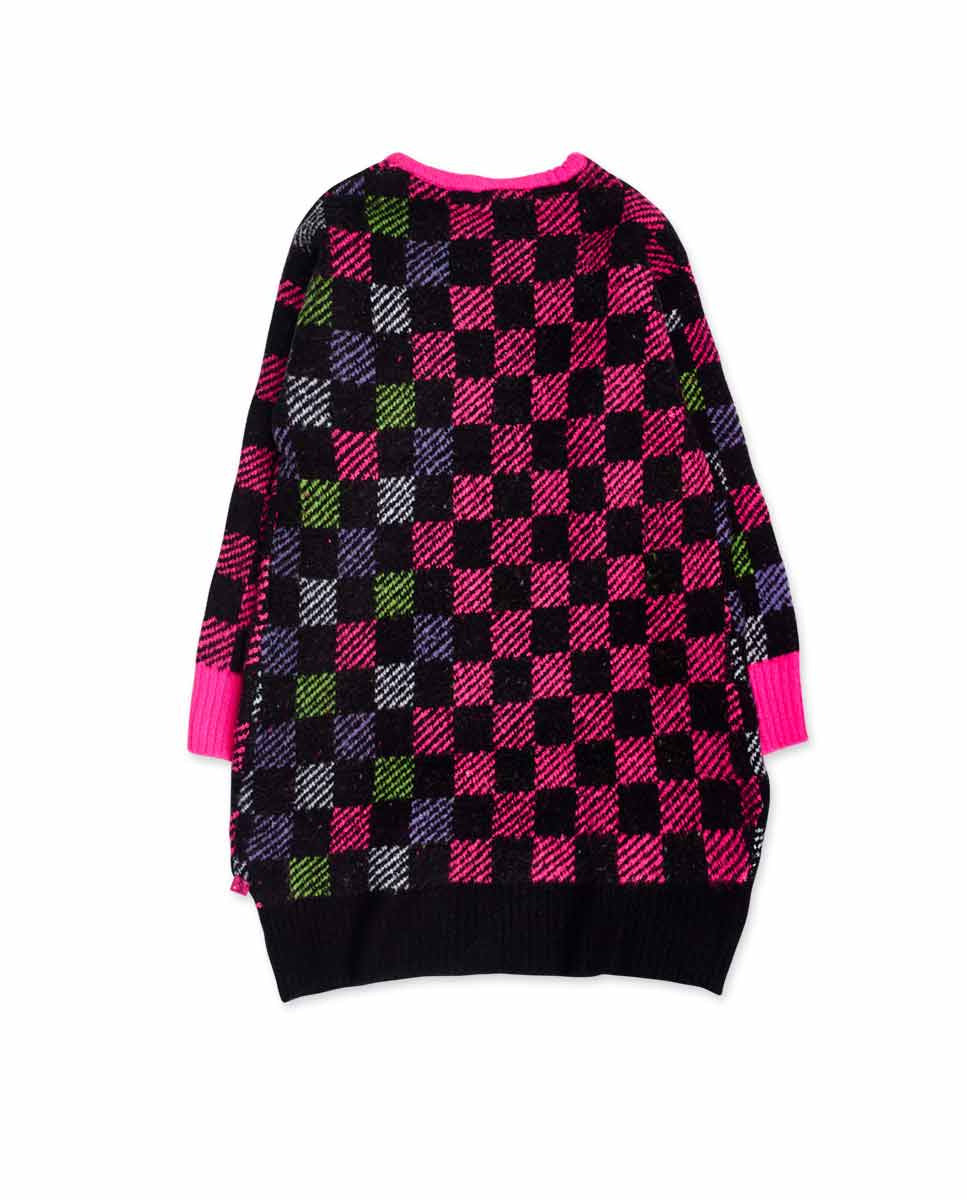 Vestido tricot rosa niña K-Pop