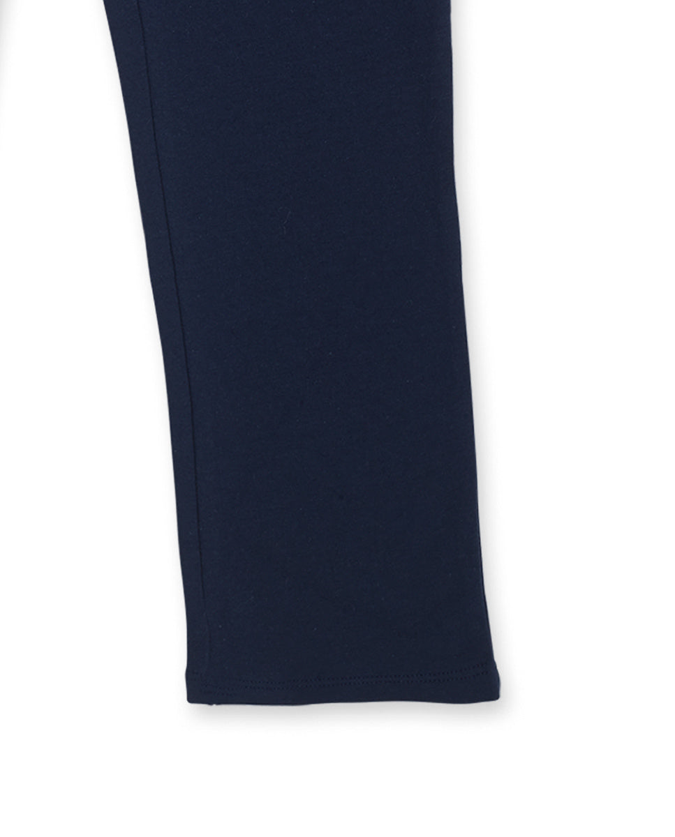 Legging felpa azul niña Wild Flower