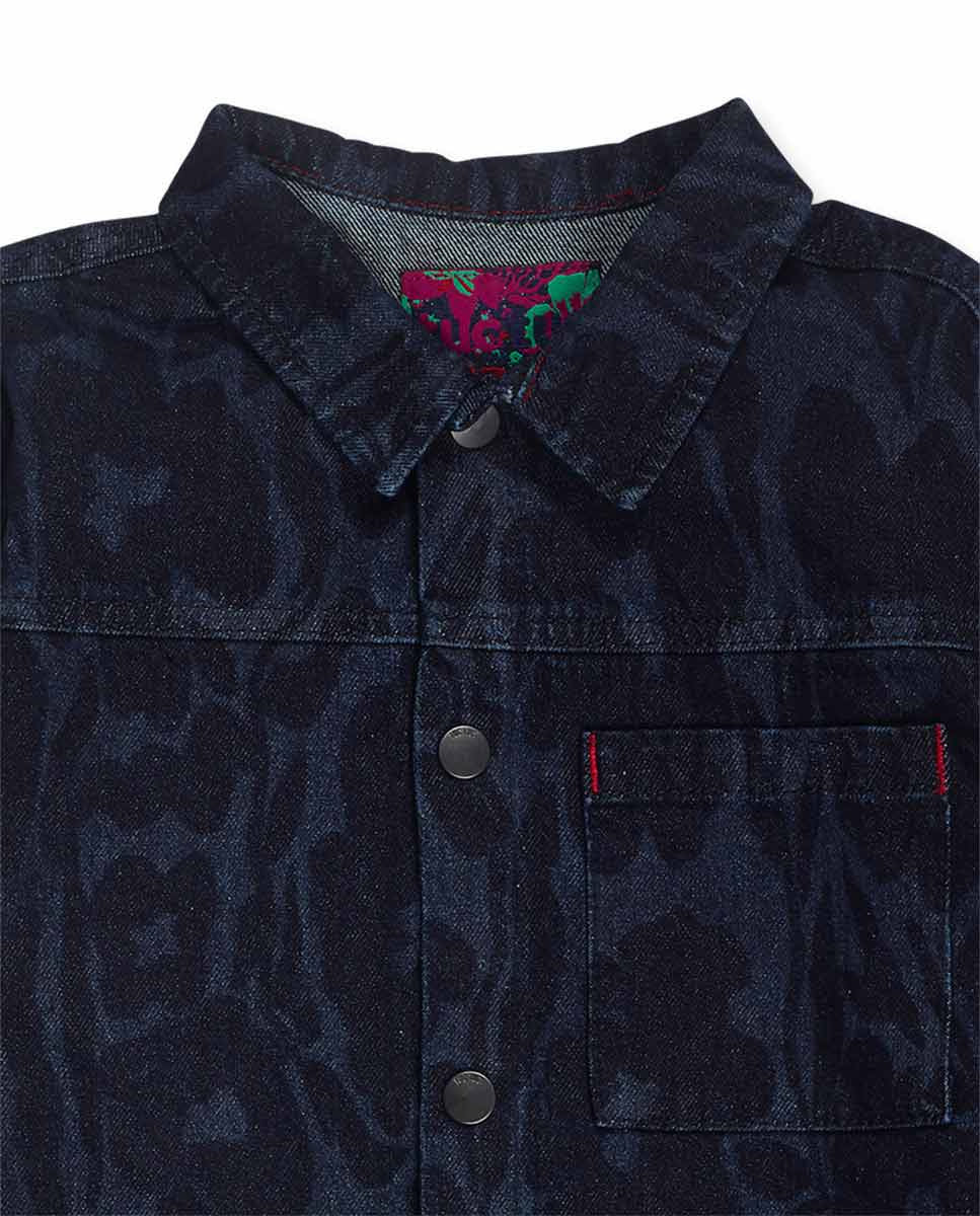 Vestido denim azul niña Wild Flower