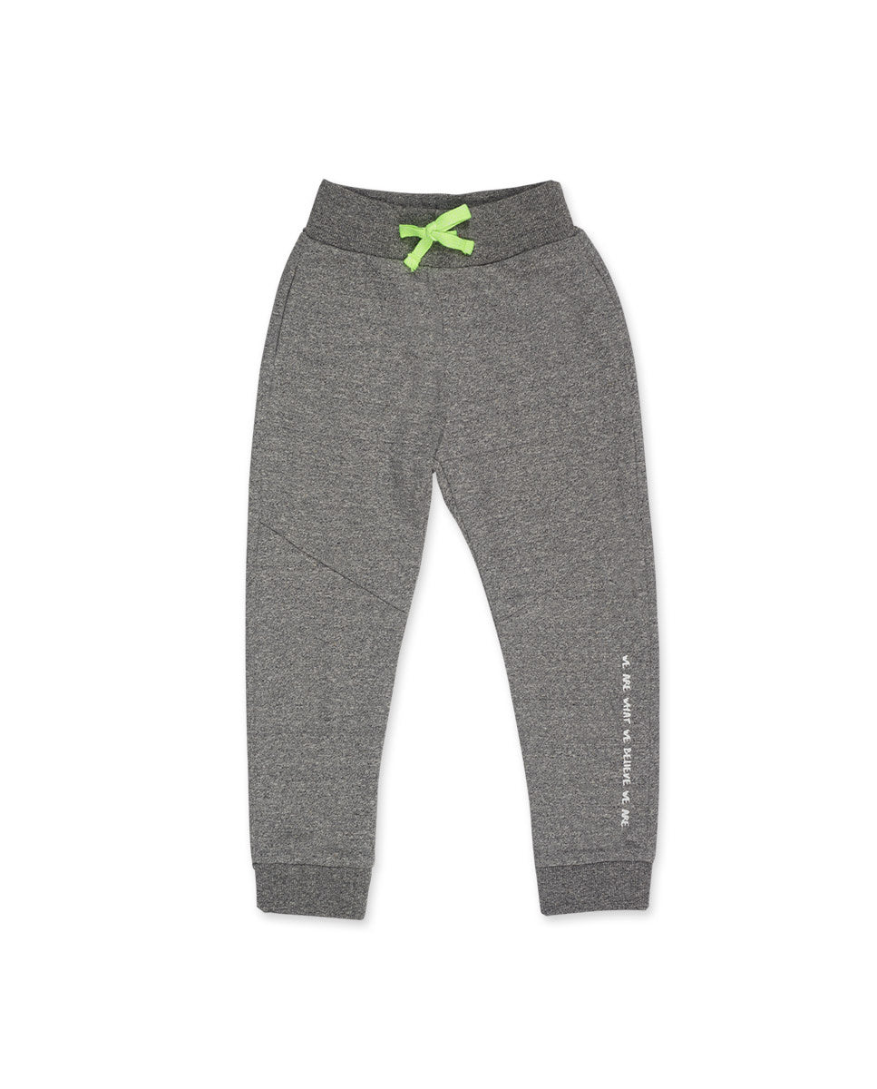 Pantalón felpa gris niño Nice Price