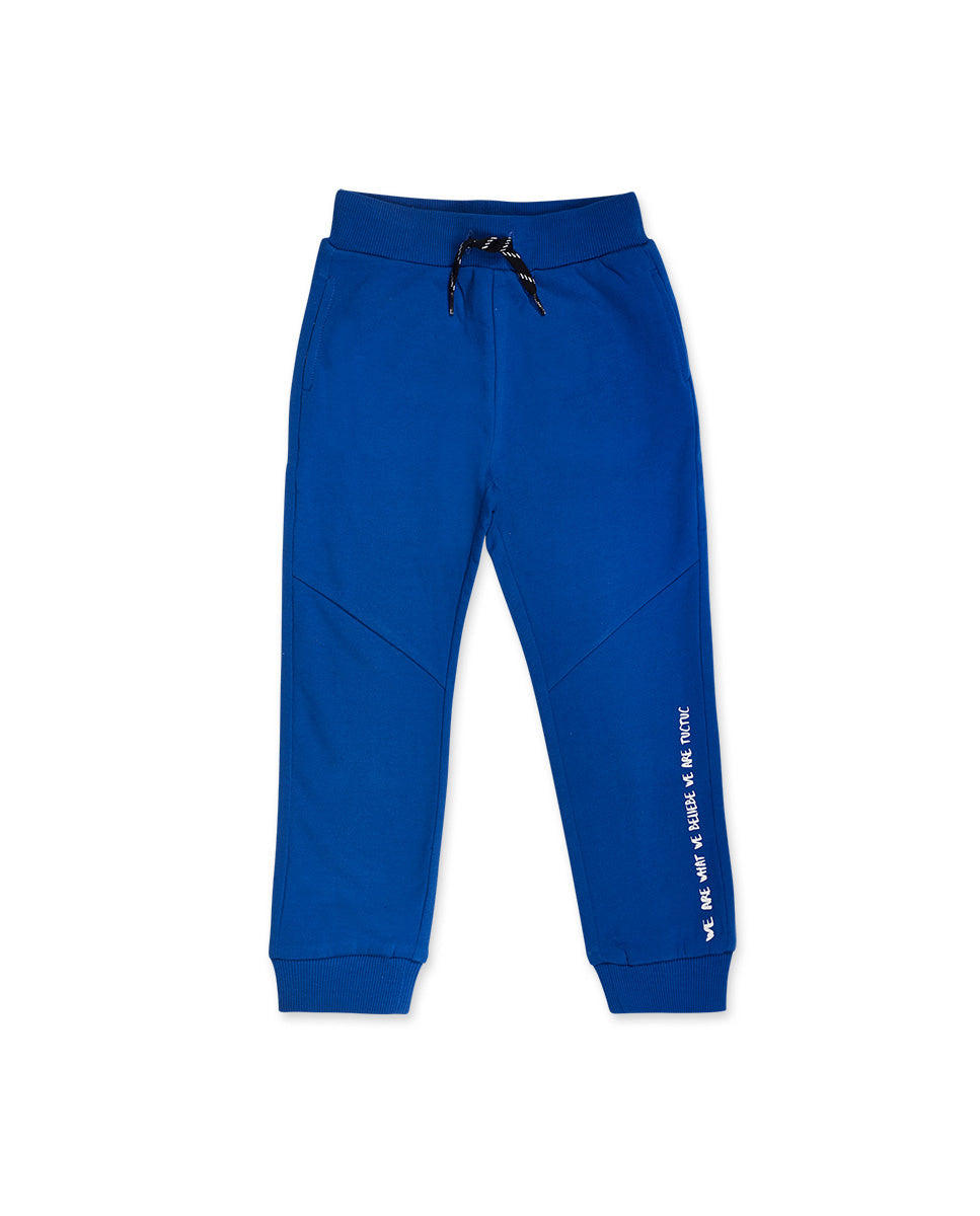 Pantalón felpa azul niño Nice Price